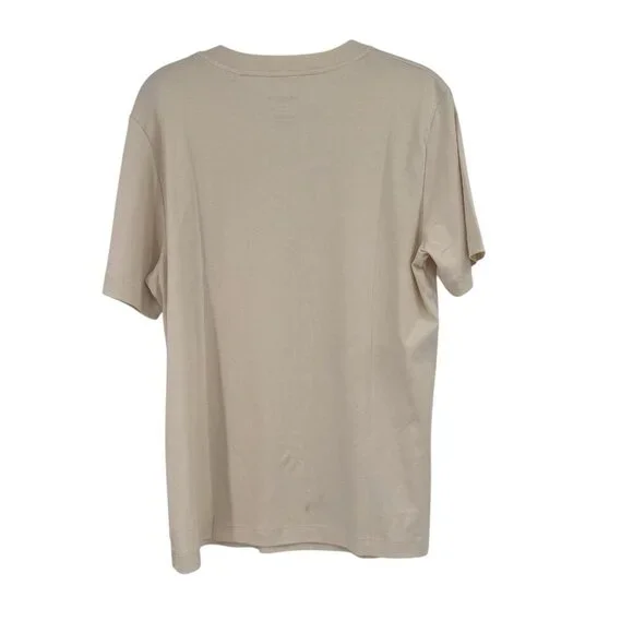 M.M. LAFLEUR Crew Neck Ivory Shirt Size Large Pima Cotton - Picture 2 of 10